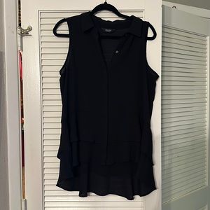 Simply vera by vera wang black blouse